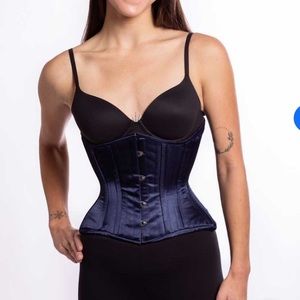 Orchard Corset Size 24 Navy Satin